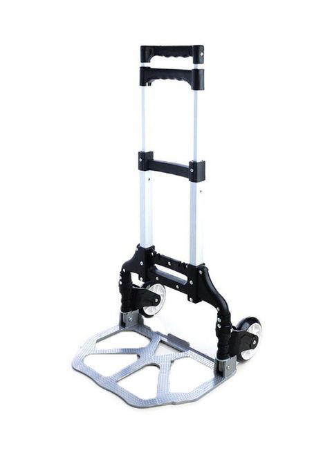 Generic Foldable Luggage Trolley Black/Silver 71cm