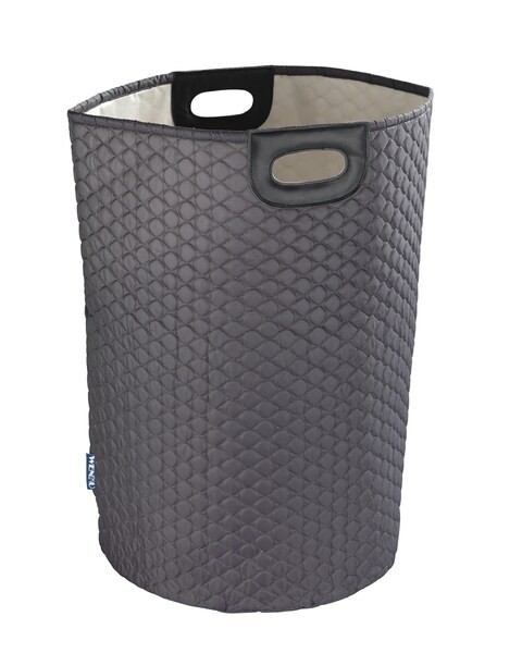 Wenko Laundry Bin Wabo Grey