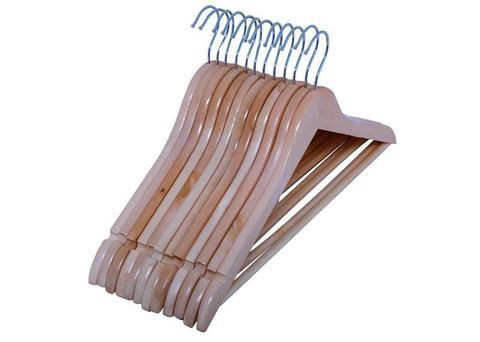 Pan Emirates - Irvin S/12 Wooden Hanger-Natural