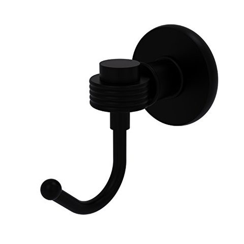 Allied Brass 2020G-Bkm Continental Collection Groovy Accents Robe Hook, Matte Black