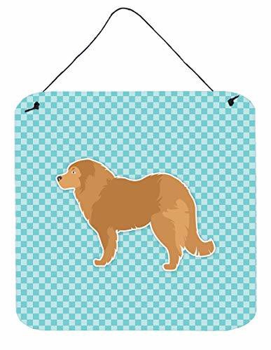 Caroline&#39;s Treasures Bb3725Ds66 Caucasian Shepherd Dog Checkerboard Blue Wall Or Door Hanging Prints, 6X6, Multicolor