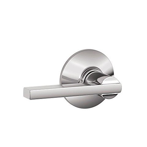 Schlage F10Lat625 Latitude Passage Lever, Bright Chrome