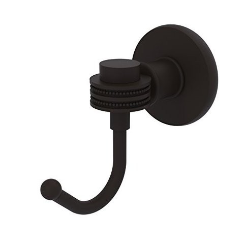 Allied Brass 2020D-Orb Continental Collection Dotted Accents Robe Hook, Oil Rubbed Bronze