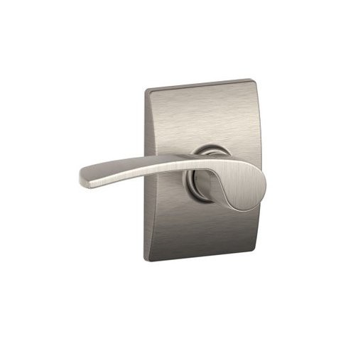 Schlage F10Mer619Cen Century Collection Merano Passage Lever, Satin Nickel