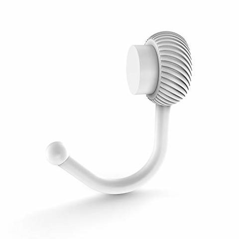 Allied Brass 420T Venus Collection Twisted Accents Robe Hook, Matte White