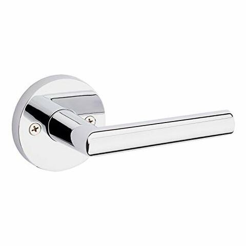 Kwikset 91570-004 Milan Single Dummy Door Handle Lever With Modern Contemporary Slim Round Design For Pantry Or For Half-Dummy Application In Polished