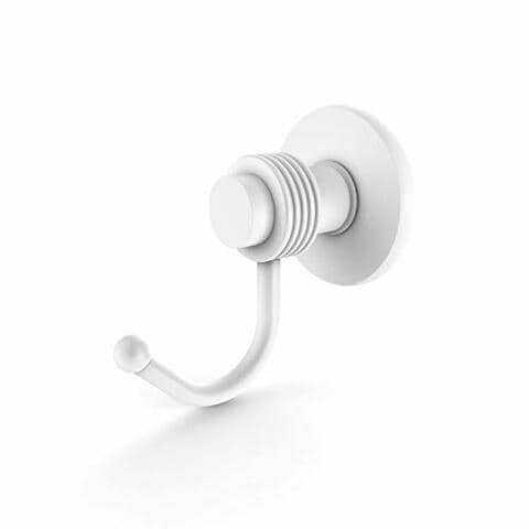 Allied Brass 920G Mercury Collection Groovy Accents Robe Hook, Matte White