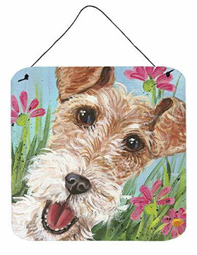 Caroline&#39;s Treasures Jyj0178Ds66 Fox Terrier By Judith Yates Wall Or Door Hanging Prints, 6X6, Multicolor