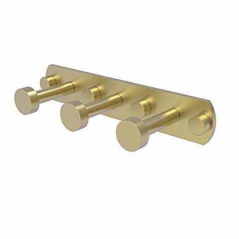 Allied Brass Fr-20-3 Fresno Collection 3 Position Multi Decorative Hook, Satin Brass