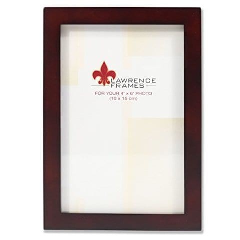 Lawrence Frames 755946 Espresso Wood Picture Frame, 4 By 6-Inch