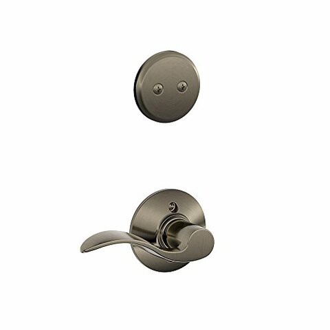 Schlage F94-Acc-Rh Accent Lever Right Handed Dummy Interior Pack From The F-Seri, Antique Pewter