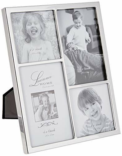 Lawrence Frames 710688 Silver Standard Metal 4 Opening Picture Frame