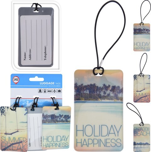 PV 3 PCS LUGGAGE LABEL