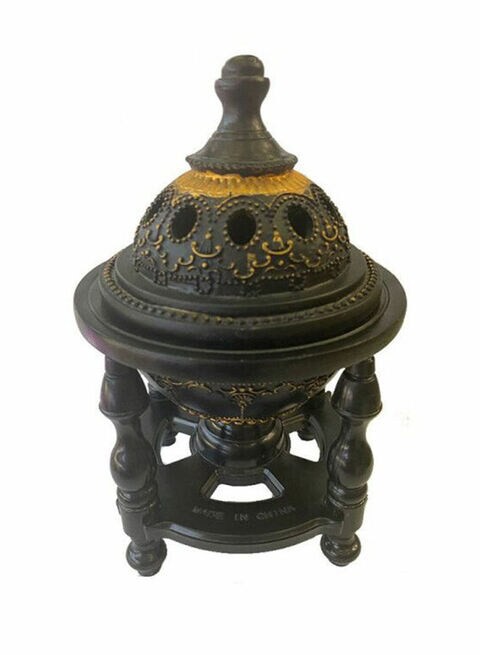 East Lady Decorative Incense Holder Black/Gold 10 x 18cm