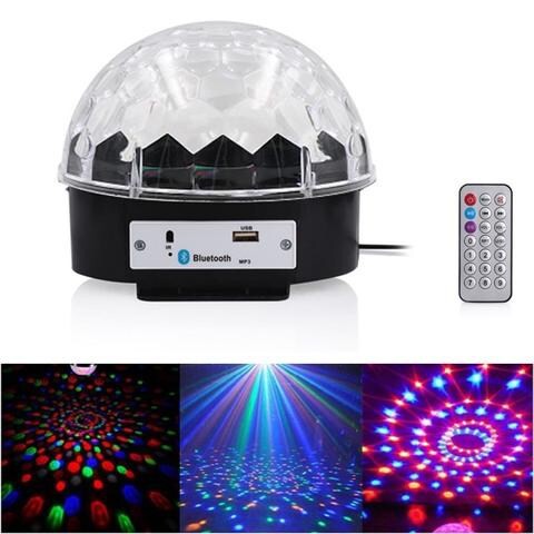 Crony 3C Magic Ball With BT Music Party Light With Bluetooth Crystal Disco Ball Multicolour