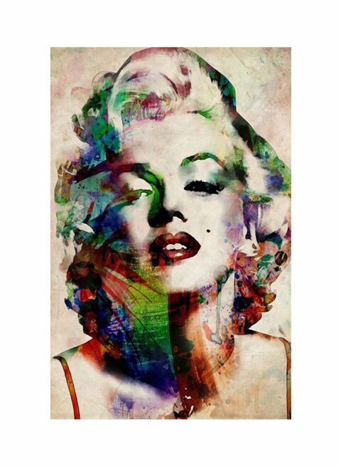 Generic 3D Drawing Of Marilyn Wallpaper Beige 90X60centimeter