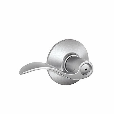 Schlage F40Acc626 Accent Privacy Lever, Satin Chrome