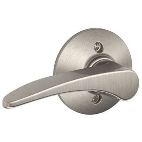 SCHLAGE Manhattan Lever Left Handed Non-Turning Lock, Satin Nickel (F170 Mnh 619 Lh)