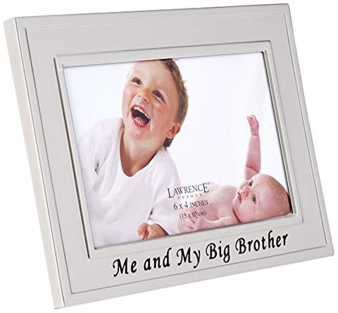 Lawrence Frames Big Brother Silver Plated 6X4 Picture Frame - Me And My Big Brother Design