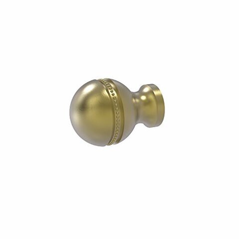 Allied Brass P-1 1 Inch Beaded Cabinet Knob, Satin Brass