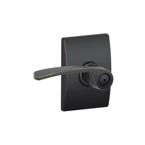 Schlage F40Mer716Cen Century Collection Merano Privacy Lever, Aged Bronze