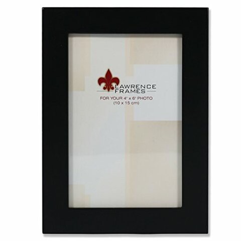 Lawrence Frames Black Wood 4 By 6 Picture Frame