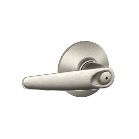 Schlage F40Jaz619 Jazz Privacy Lever, Satin Nickel