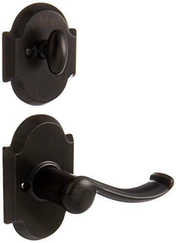 Kwikset 966Aulrh Austin Series Right Handed Single Cylinder Interior Only Pack Featuring Smart Key, Venetian Bronze