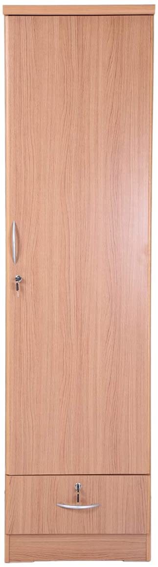 Generic Aft One Door Wooden Cupboard, Beige - L50 X D50 X H190 Cm