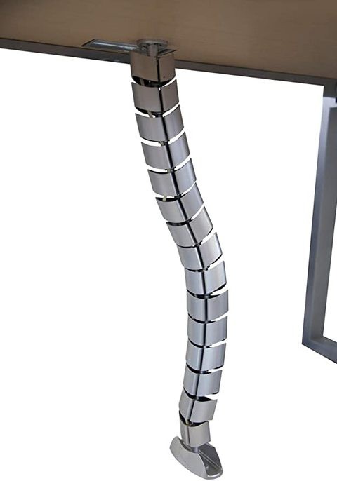 Mahmayi Ergo Cable Management Snake - Cable organiser - ABS Material - Coated with Silver Powder - Desk Cable Management - Modern Style