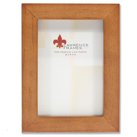 Lawrence Frames 766023 Nutmeg Wood Picture Frame, 2.5 By 3.5-Inch