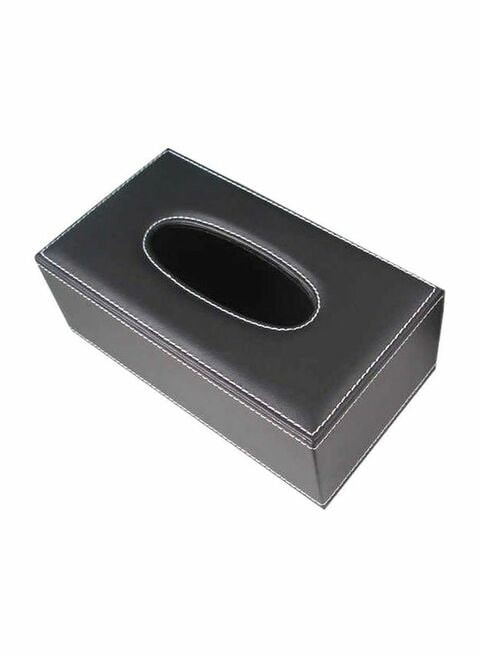 East Lady Tissue Box Holder Black 25x14x9cm