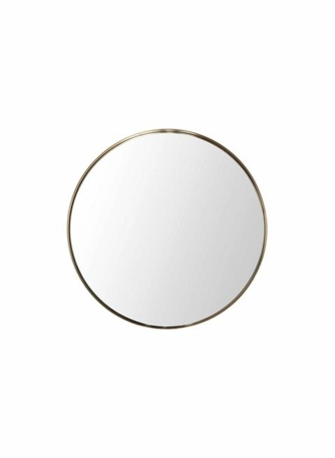 East Lady Padria Round Mirror Gold 40x40x2inch