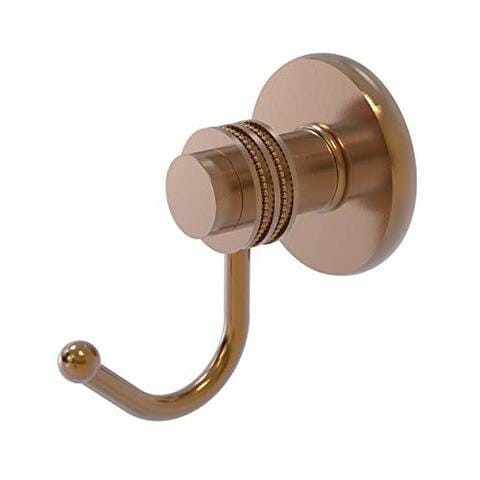 Allied Brass 920D-Bbr Mercury Collection Dotted Accents Robe Hook, Brushed Bronze