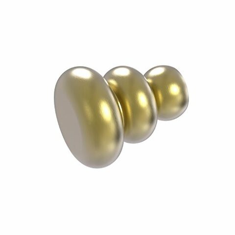 Allied Brass B-1 Designer Cabinet Knob, Satin Brass