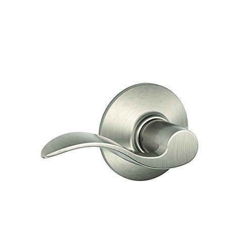 Schlage F10 Acc 619 Accent Hall And Closet Lever, Satin Nickel