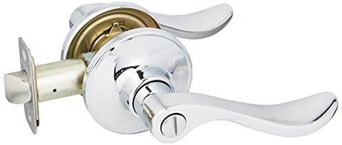 SCHLAGE J Series Privacy Door Lever Finish: Bright Chrome