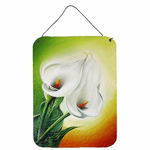 Caroline&#39;s Treasures Jos0274Ds1216 Lilies By Sinead Jones Wall Or Door Hanging Prints, 12X16, Multicolor