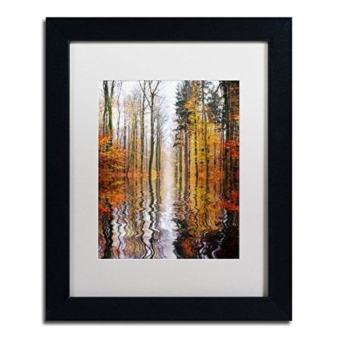 Trademark Fine Art Higher Ground Framed Art By Philippe Sainte-Laudy, 11 By 14-Inch, White Matte With Black Frame