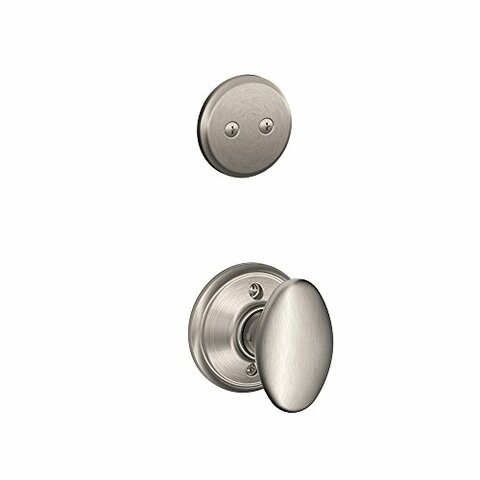 Schlage F94-Sie Siena Knob Dummy Interior Pack From The F-Series, Satin Nickel