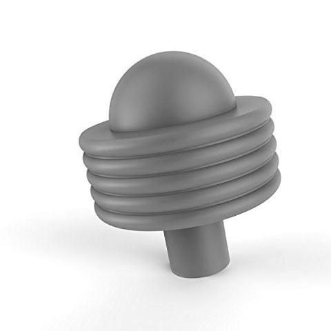 Allied Brass 101Ag 1-1/2 Inch Cabinet Knob, Matte Gray