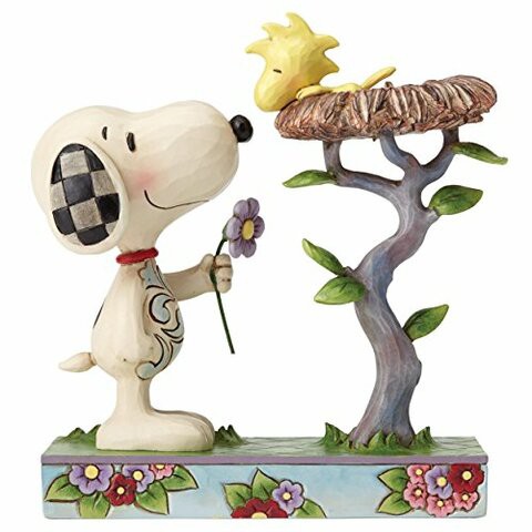 Enesco Peanuts By Jim Shore Snoopy With Woodstock In Nest Figurine, 6.75&quot;, Multicolor