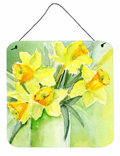 Caroline&#39;s Treasures Bmbo970Ads66 Daffodils By Maureen Bonfield Wall Or Door Hanging Prints, 6X6, Multicolor