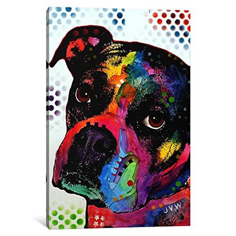 Icanvasart 1 Piece Young Boxer Canvas Print By Dean Russo, 12 By 8&quot;/0.75&quot; Deep