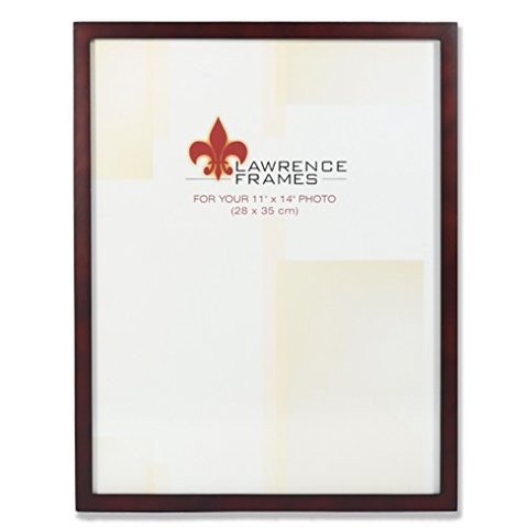 Lawrence Frames 755911 Espresso Wood Picture Frame, 11 By 14-Inch