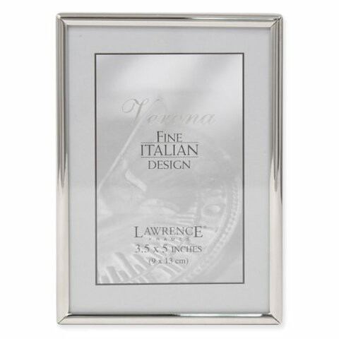 Lawrence Frames Simply Metal Picture Frame, 3.5 By 5-Inch, Silver