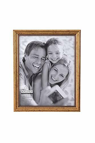 Malden International Designs Classic Wood Picture Frame, 8X10, Gold