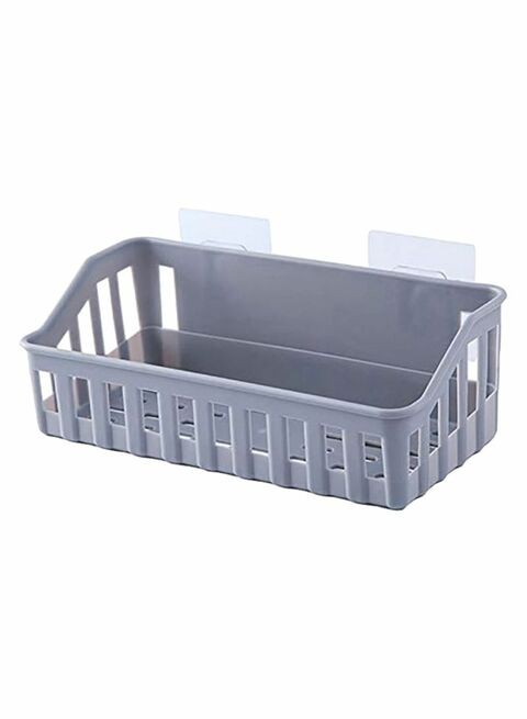 Sapu - Punch Free Storage Holder For Kitchen And Bathroom Grey 27*9*11Centimeter