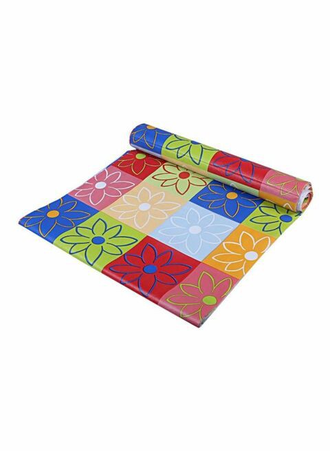 Generic Floral Printed Shelf Cover Multicolour 45X1000cm