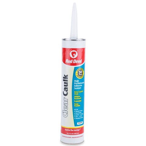 Red Devil Caulk Adhesive Sealant (300 ml, Clear)